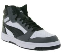 PUMA Rebound V6 sneaker alta da donna e da uomo sostenibile con Softfoam+ Basketball 392326 in nero/bianco o grigio/bianco PUMA Rebound V6 sneaker alta da donna e da uomo sostenibile con Softfoam+ Basketball 392326 in nero/bianco o grigio/bianco