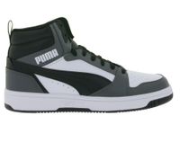 PUMA Rebound V6 sneaker alta da donna e da uomo sostenibile con Softfoam+ Basketball 392326 in nero/bianco o grigio/bianco PUMA Rebound V6 sneaker alta da donna e da uomo sostenibile con Softfoam+ Basketball 392326 in nero/bianco o grigio/bianco