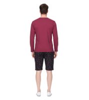 modische Herren Stretch Bermuda Chino-Shorts Slim-Fit florale Baumwoll-Bermuda 913508 Schwarz