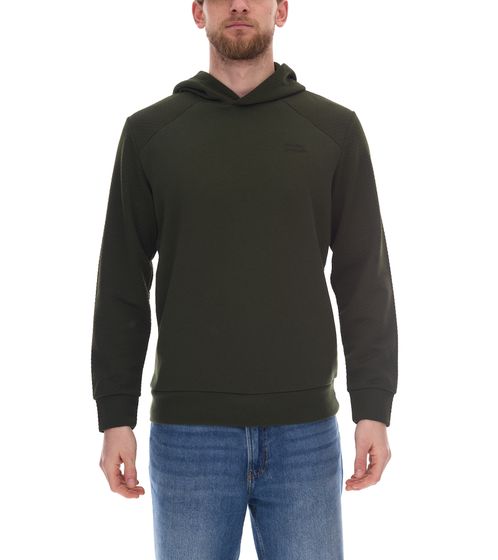 JACK & JONES Staple Sweat pull à capuche homme avec logo brodé sweat à capuche en coton 12258488 Vert kaki