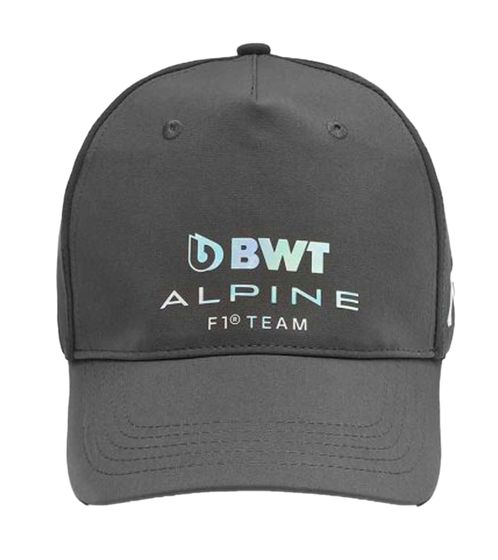 Casquette de baseball homme Kappa X ALPINE Formula 1 F1 Ocon avec logo de l'équipe BWT Alpine F1 sur le devant 351F57W A04 Gris