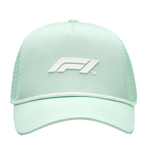 Formula 1 F1 baseball cap licensed fan cap trucker cap with mesh insert 701222542 002 Green