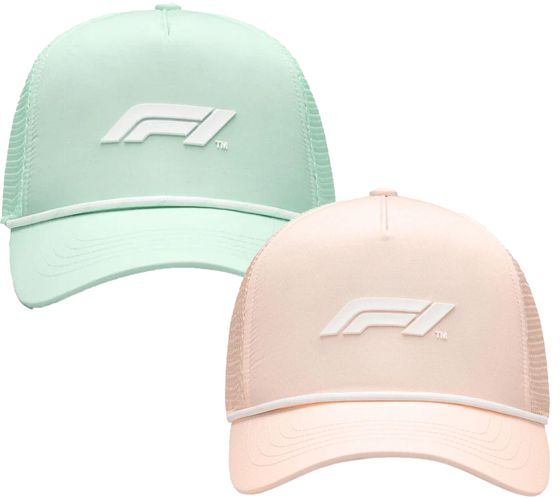 Formula 1 F1 baseball cap licensed fan cap trucker cap with mesh insert 701222542 green, pink or lilac