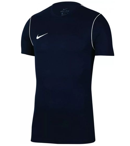 NIKE Park 20 Herren Trainings-Shirt mit Dri-FIT-Technologie Sport-Shirt Kurzarm-Shirt BV6883-410 Blau