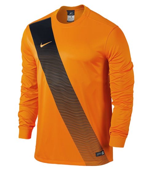 NIKE Sash Herren Sport-Trikot mit Dri-FIT-Technologie Trainings-Shirt Langarm-Shirt 645493 739 Orange