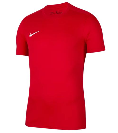 NIKE Park VII Herren Trainings-Shirt mit Dri-FIT-Technologie Sport T-Shirt nachhaltiges Kurzarm-Trikot BV6708-657 Rot