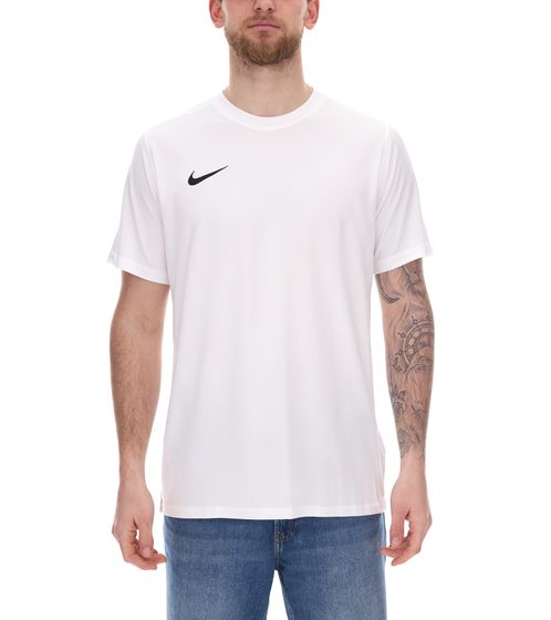 Maglia da allenamento da uomo NIKE Park VII con tecnologia Dri-FIT t-shirt sportiva sostenibile maglia a maniche corte BV6708-100 bianco