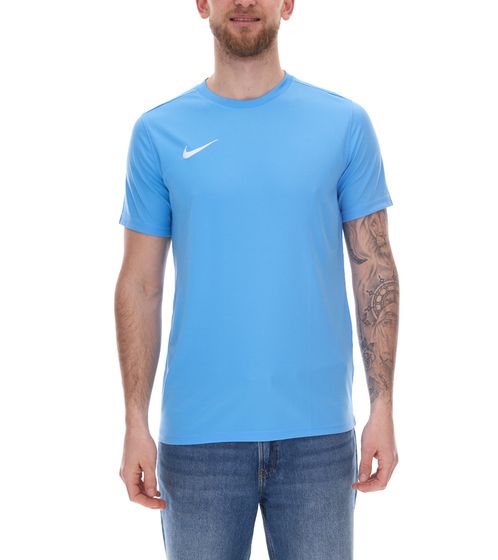 NIKE Park VII men's training shirt with Dri-FIT technology sports t-shirt sustainable short-sleeved jersey BV6708-412 blue