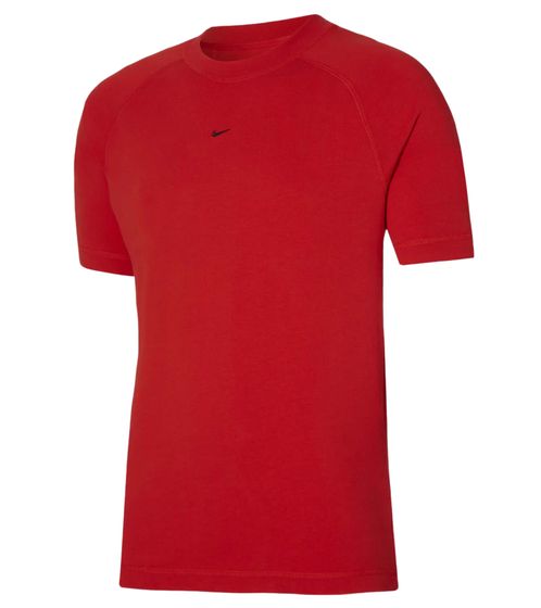 NIKE Strike 22 Express Herren Baumwoll-Shirt "Heavy Jersey" mit Sweatshirt-Charakter T-Shirt DH9361-657 Rot