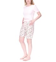 CINQUE Baumwoll-Pyjama kurze Hose Rundhals-Shirt für Damen in Rosa/Weiß, Schwarz/Weiß oder für Herren in Schwarz/Weiß CINQUE Baumwoll-Pyjama kurze Hose Rundhals-Shirt für Damen in Rosa/Weiß, Schwarz/Weiß oder für Herren in Schwarz/Weiß