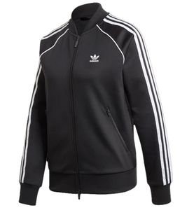 Chaqueta de mujer adidas adicolor classics SST chaqueta deportiva sostenible con cuello alto chaqueta fitness GD2374 negro