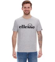 ellesse Fuenti T-Shirt Men's Cotton Shirt with Logo Print Sports Shirt SHP16469 Gray