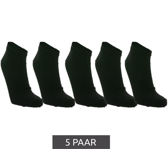 5 Paar CINQUE Herren Sneaker-Socken schlichte Baumwoll-Socken Oeko-Tex zertifiziert - Standard 100 Schwarz