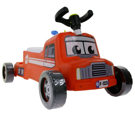 ZURU Tiny Town camion de pompier enfant pour garçons à partir de 1 an jouet d'extérieur slider rouge