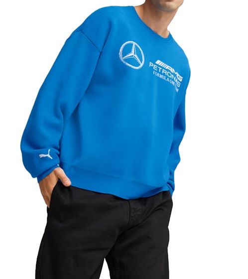 PUMA FD MAPF1 Mercedes-AMG Petronas F1 Statement Herren Pullover Formel 1 Strick-Pulli 621131 08 Blau