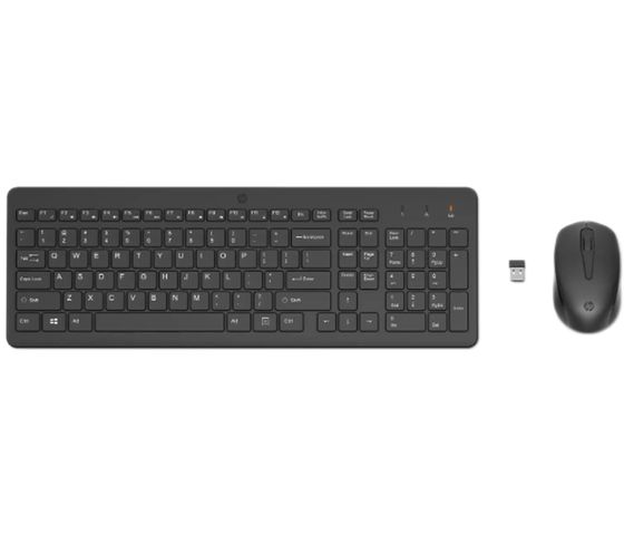 hp conjunto de mouse + teclado inalámbrico accesorios de oficina en casa accesorios de computadora teclado estándar tipo 2V9E6AA negro