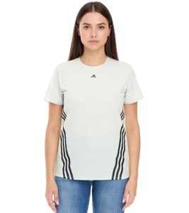 Maglietta sportiva adidas sostenibile da donna, maglietta girocollo, maglietta fitness, top sportivo, maglietta a maniche corte HK6976 verde/nera Maglietta sportiva adidas sostenibile da donna, maglietta girocollo, maglietta fitness, top sportivo, maglietta a maniche corte HK6976 verde/nera