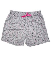 Disney Minnie Mouse oder PEANUTS Snoopy Damen Shorty Baumwoll-Pyjama kurze Hose T-Shirt mit Minnie Mouse-Print oder Snoopy-Print Grau/Schwarz oder Rosa/Weiß