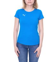 Confezione da 3 t-shirt da donna PUMA TeamGoal23, maglietta sportiva in cotone con toppa con logo, maglietta fitness 657085 grigia, rossa, blu o nera