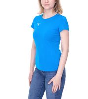 Confezione da 3 t-shirt da donna PUMA TeamGoal23, maglietta sportiva in cotone con toppa con logo, maglietta fitness 657085 grigia, rossa, blu o nera