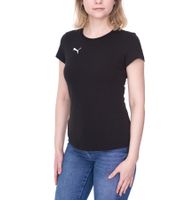 Confezione da 3 t-shirt da donna PUMA TeamGoal23, maglietta sportiva in cotone con toppa con logo, maglietta fitness 657085 grigia, rossa, blu o nera