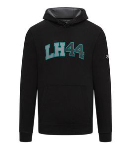 Mercedes-Benz AMG Petronas Lewis Hamilton Herren Hoodie Baumwoll-Pullover Kapuzen-Pullover Sweater 701222302 001 Schwarz