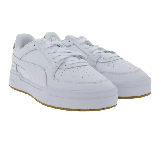 PUMA X Mercedes AMG CA Pro F1 Petronas AMG baskets de loisirs baskets en cuir véritable chaussures à lacets 307855 01 blanc/vert