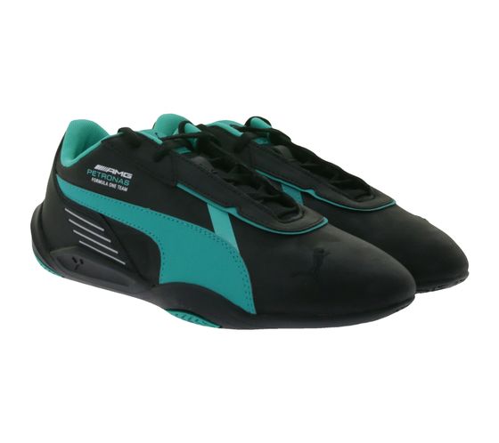 PUMA X Mercedes MAPF1 R-Cat Machina F1 Petronas AMG Freizeit-Sneaker Alltags-Turnschuhe Schnür-Schuhe 306846 10 Schwarz/Grün