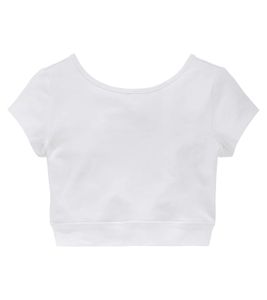 KangaROOS girls' summer shirt with a cute bow on the back, leisure top 12026408 white