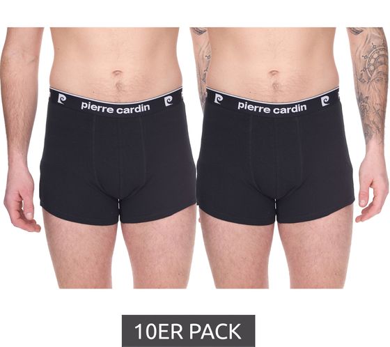 Pack of 10 Pierre Cardin men's cotton boxer shorts underwear 200587 black