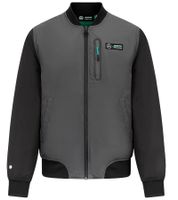 Mercedes-Benz MAPF1 Herren F1 Petronas AMG Bomber-Jacke mit wärmender THERMORE-Isolationsschicht Herbst-Jacke Übergangs-Jacke 701222288 001 Grau/Schwarz