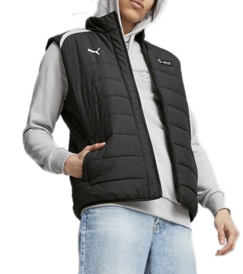 PUMA X Mercedes-Benz AMG Petronas F1 gilet trapuntato da uomo gilet autunnale giacca di transizione 622133 01 nero