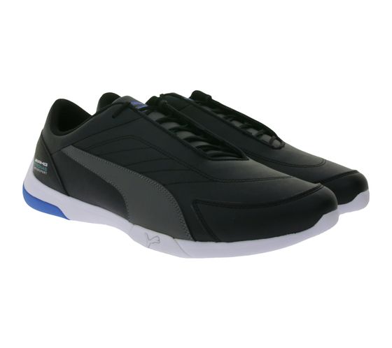 PUMA X Mercedes Kart Catr III Petronas AMG men's leisure sneakers with EVA insole everyday sneakers lace-up shoes 306244 04 black/white/blue