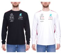 Mercedes-Benz AMG Petronas F1 MAPF1 Driver men's long-sleeved pullover with sponsor prints, long-sleeved pullover, motorsport sweatshirt 701223423 in black or white