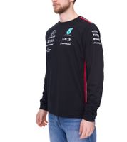 Mercedes-Benz AMG Petronas F1 MAPF1 Driver men's long-sleeved pullover with sponsor prints, long-sleeved pullover, motorsport sweatshirt 701223423 in black or white