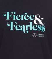 Mercedes-Benz AMG Petronas F1 Fierce and Fearless Graphic T-shirt en coton pour homme 701222348 001 Noir