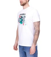 Mercedes-Benz AMG Petronas F1 MAPF1 FW George #63 Men's Cotton Shirt with George Russel Print Round Neck Shirt 701220866 001 White