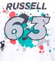 Mercedes-Benz AMG Petronas F1 MAPF1 FW George #63 Men's Cotton Shirt with George Russel Print Round Neck Shirt 701220866 001 White