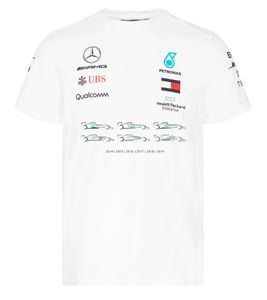 Mercedes-Benz AMG Petronas F1 MAPM RP Lewis Championship T-shirt en coton pour homme 141191110 200 Blanc