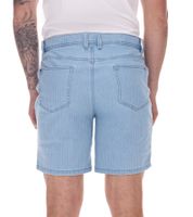 modische Herren Stretch Jeans-Bermuda Denim-Shorts Regular-Fit im Nadelstreifen-Look 946959-922918 Dunkelblau oder Hellblau modische Herren Stretch Jeans-Bermuda Denim-Shorts Regular-Fit im Nadelstreifen-Look 946959-922918 Dunkelblau oder Hellblau