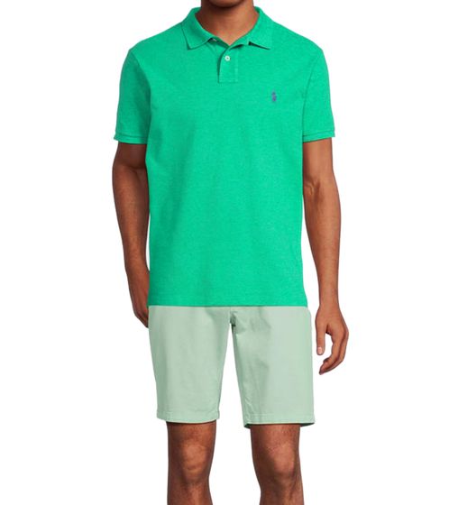 POLO RALPH LAUREN Polo homme coupe ajustée en coton chemise à manches courtes polo 710536856370 vert