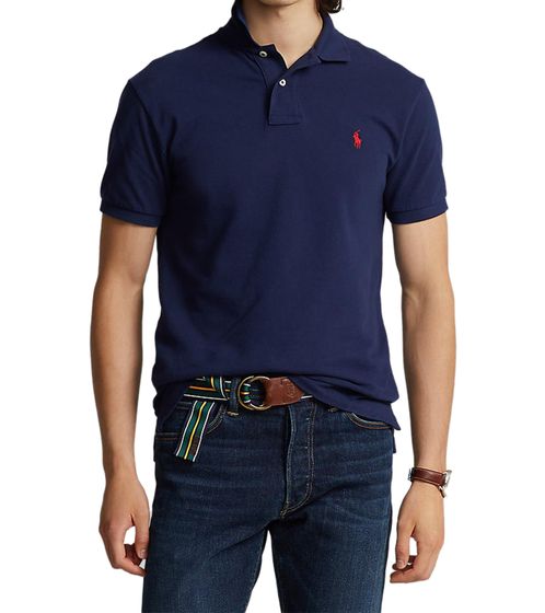 POLO RALPH LAUREN men's polo shirt classic fit cotton shirt short sleeve shirt basic shirt 71083656012 dark blue