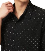 Chemise homme Mercedes-Benz AMG Petronas F1 MAPF1 FW Polka Dot chemise à manches courtes à pois 701222323 001 noir