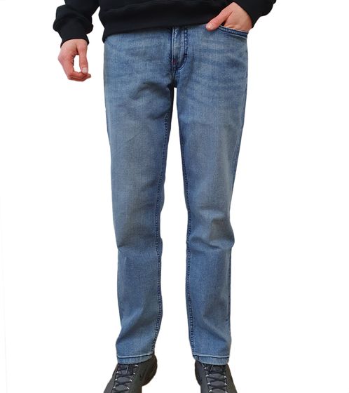 Pantalón vaquero de hombre LRS by LERROS con 5 bolsillos estilo jeans clásico pantalón de algodón 7339322R azul