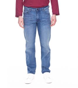 LRS by LERROS pantaloni denim da uomo in stile jeans 5 tasche pantaloni classici in cotone 7339322R blu