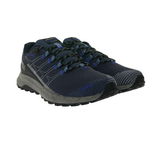 Zapatillas MERRELL Fly Strike GTX para hombre Zapatillas trail sostenibles Zapatillas impermeables Gore-Tex J067373 azul