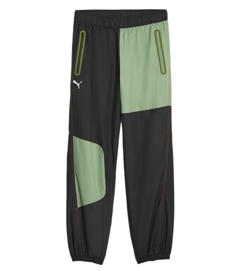 PUMA Mercedes-AMG Pantalon de sport automobile pour hommes avec technologie stormCELL Pantalon de sport 621189 01 noir/vert