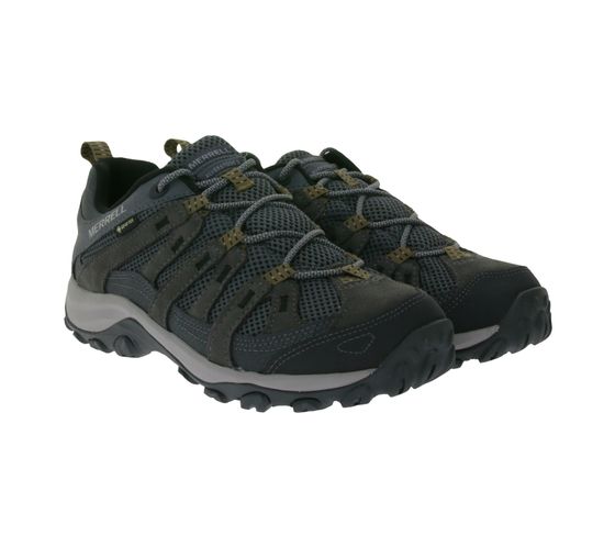 Chaussures de randonnée pour hommes MERRELL Alverstone 2 Gore-Tex Chaussures d'extérieur imperméables GTX avec semelle intérieure amovible J037167 Gris/Marron