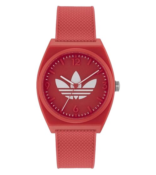 adidas Project Two wrist watch with 5 ATM water resistance, sporty quartz watch AOST23051 red/white