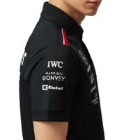 Polo Mercedes-Benz AMG Petronas F1 2023 squadra polo da uomo motorsport camicia a maniche corte 701223408 001 nero